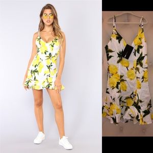 NWT Fashion Nova Sweeter Than Lemons Mini Dress XS